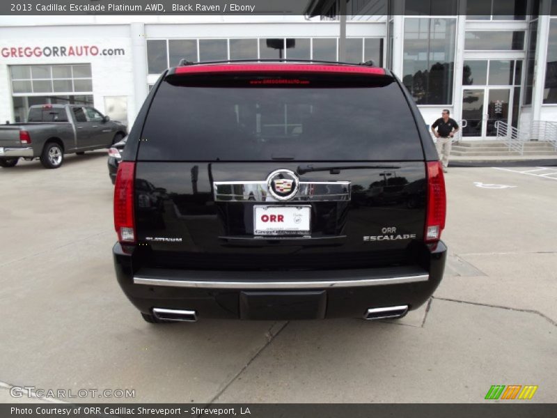 Black Raven / Ebony 2013 Cadillac Escalade Platinum AWD