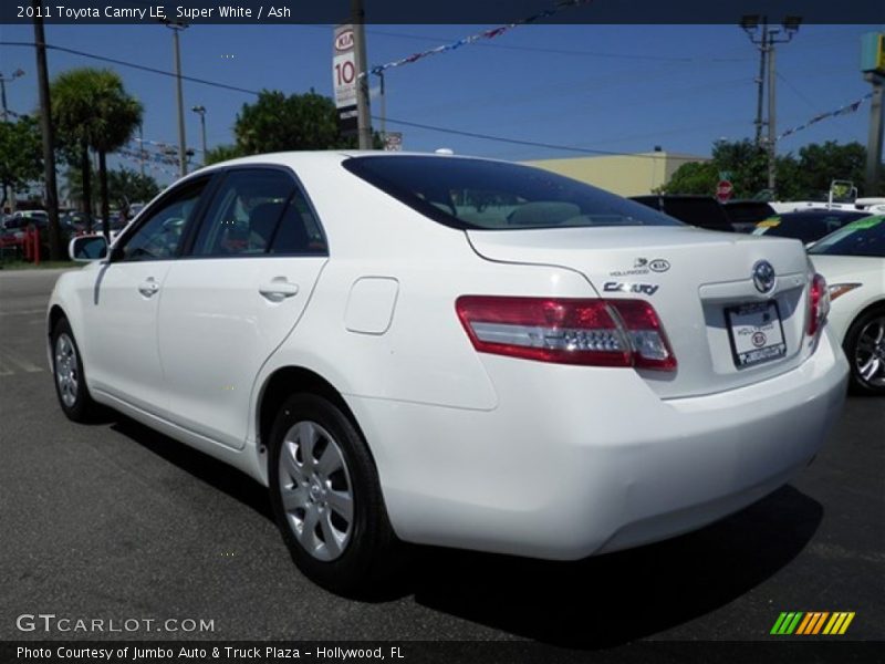 Super White / Ash 2011 Toyota Camry LE