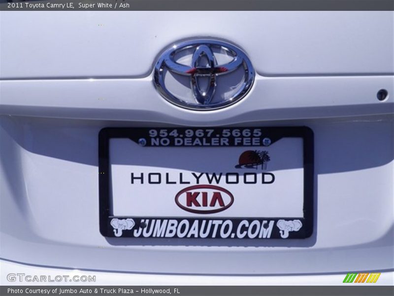 Super White / Ash 2011 Toyota Camry LE
