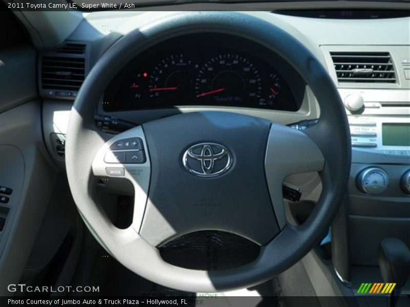 Super White / Ash 2011 Toyota Camry LE