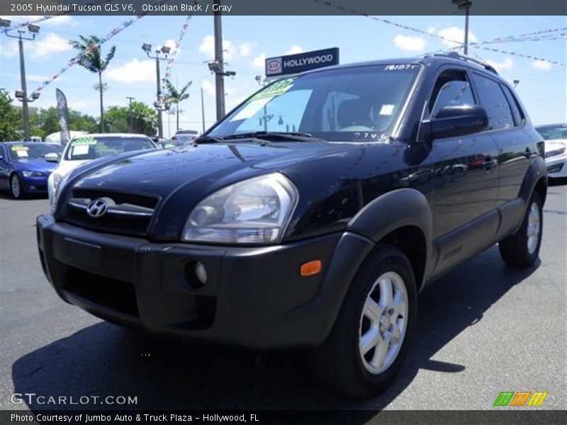 Obsidian Black / Gray 2005 Hyundai Tucson GLS V6