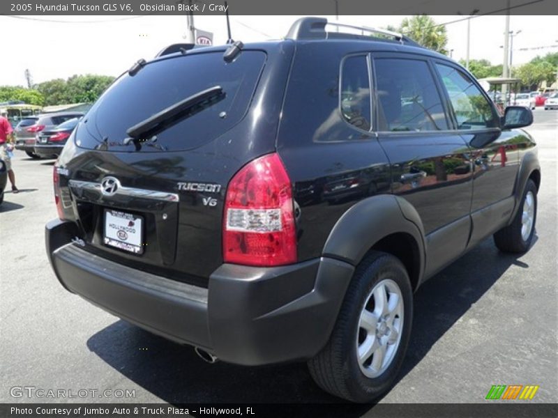 Obsidian Black / Gray 2005 Hyundai Tucson GLS V6