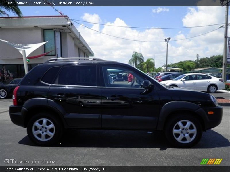 Obsidian Black / Gray 2005 Hyundai Tucson GLS V6