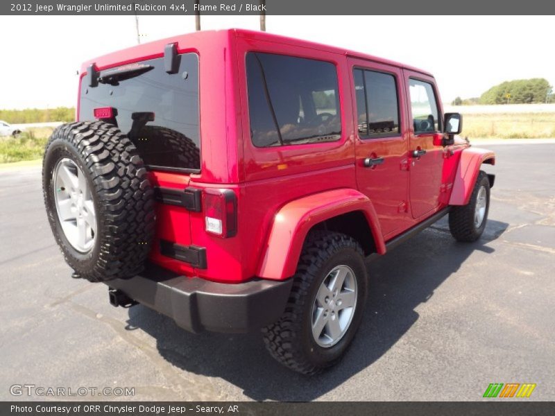 Flame Red / Black 2012 Jeep Wrangler Unlimited Rubicon 4x4