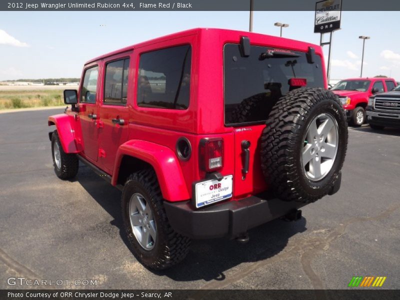 Flame Red / Black 2012 Jeep Wrangler Unlimited Rubicon 4x4