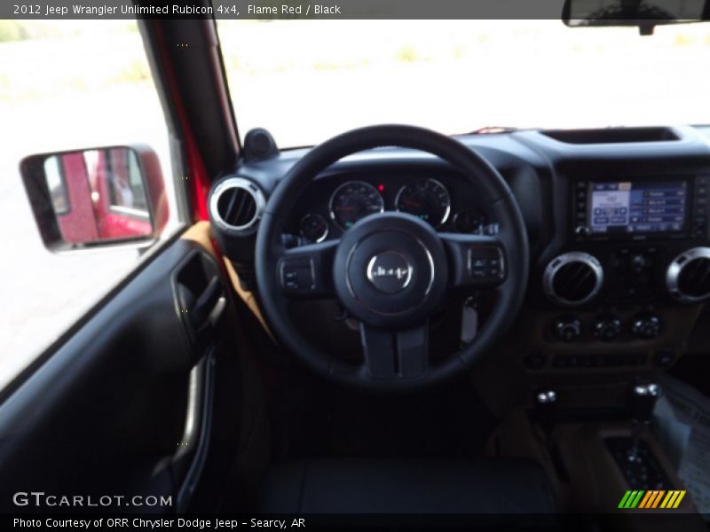 Flame Red / Black 2012 Jeep Wrangler Unlimited Rubicon 4x4