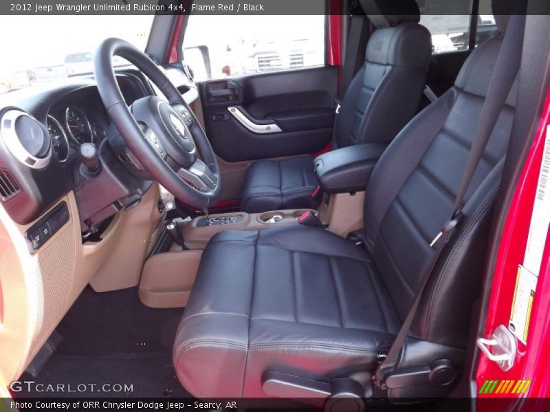 Flame Red / Black 2012 Jeep Wrangler Unlimited Rubicon 4x4
