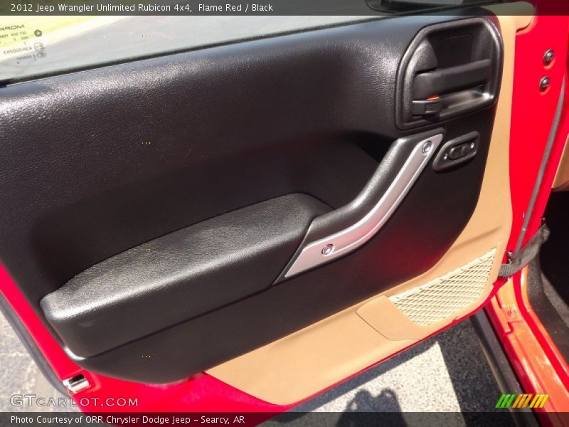 Flame Red / Black 2012 Jeep Wrangler Unlimited Rubicon 4x4
