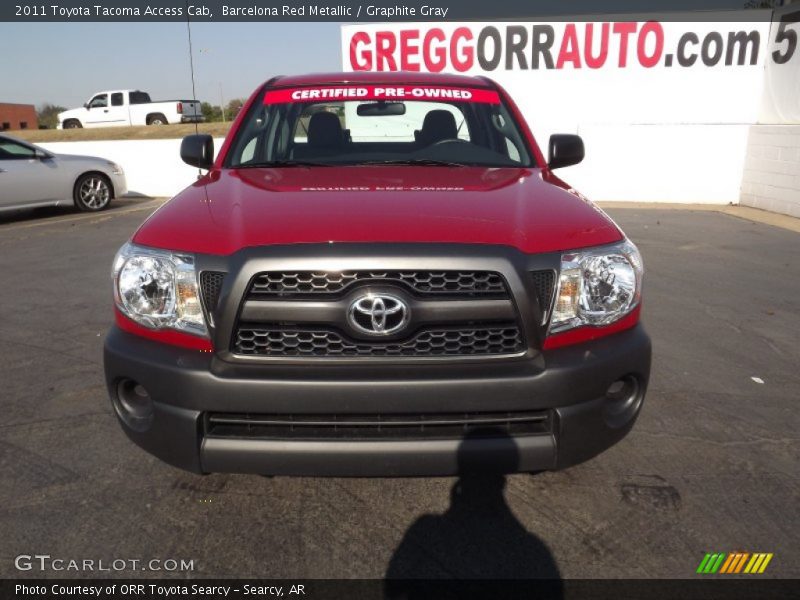 Barcelona Red Metallic / Graphite Gray 2011 Toyota Tacoma Access Cab