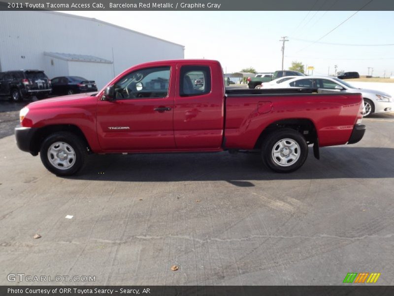 Barcelona Red Metallic / Graphite Gray 2011 Toyota Tacoma Access Cab