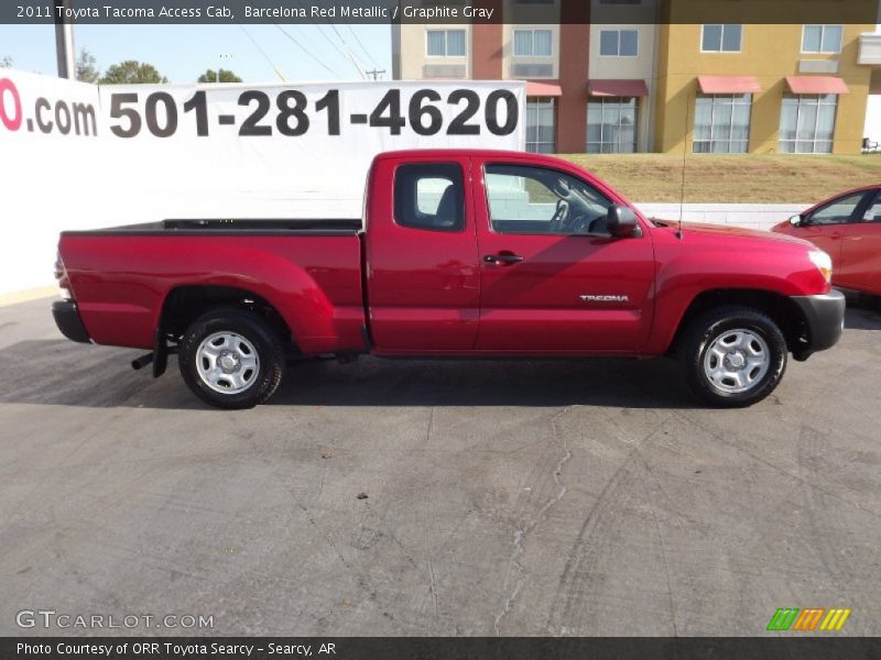 Barcelona Red Metallic / Graphite Gray 2011 Toyota Tacoma Access Cab