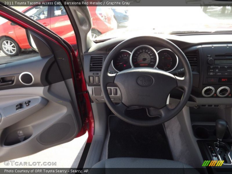 Barcelona Red Metallic / Graphite Gray 2011 Toyota Tacoma Access Cab