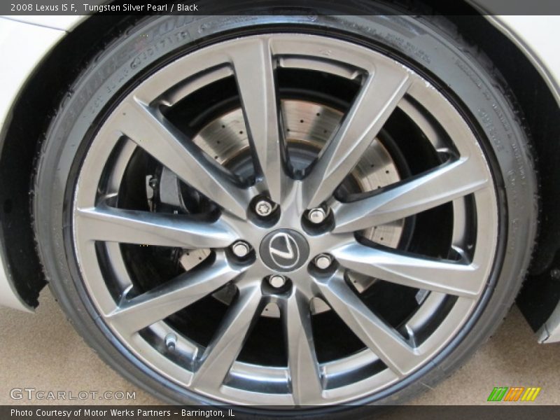 Tungsten Silver Pearl / Black 2008 Lexus IS F
