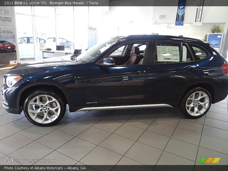 Midnight Blue Metallic / Terra 2013 BMW X1 xDrive 35i