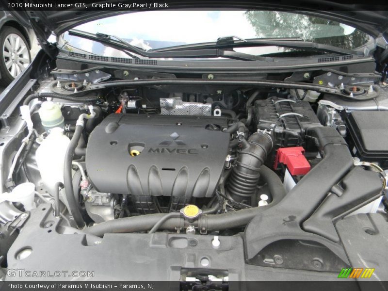 Graphite Gray Pearl / Black 2010 Mitsubishi Lancer GTS