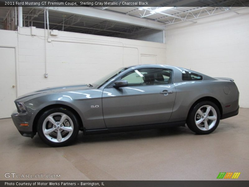 Sterling Gray Metallic / Charcoal Black 2011 Ford Mustang GT Premium Coupe