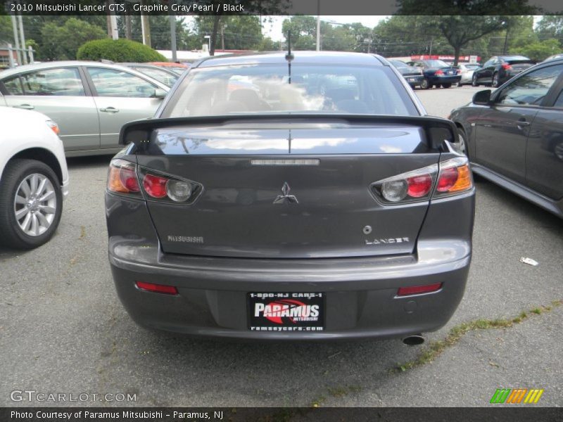 Graphite Gray Pearl / Black 2010 Mitsubishi Lancer GTS
