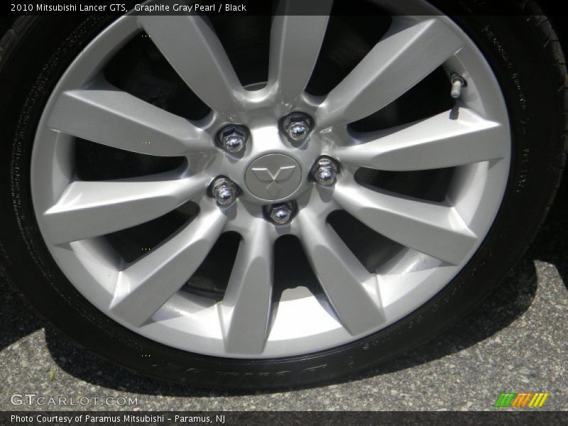 Graphite Gray Pearl / Black 2010 Mitsubishi Lancer GTS