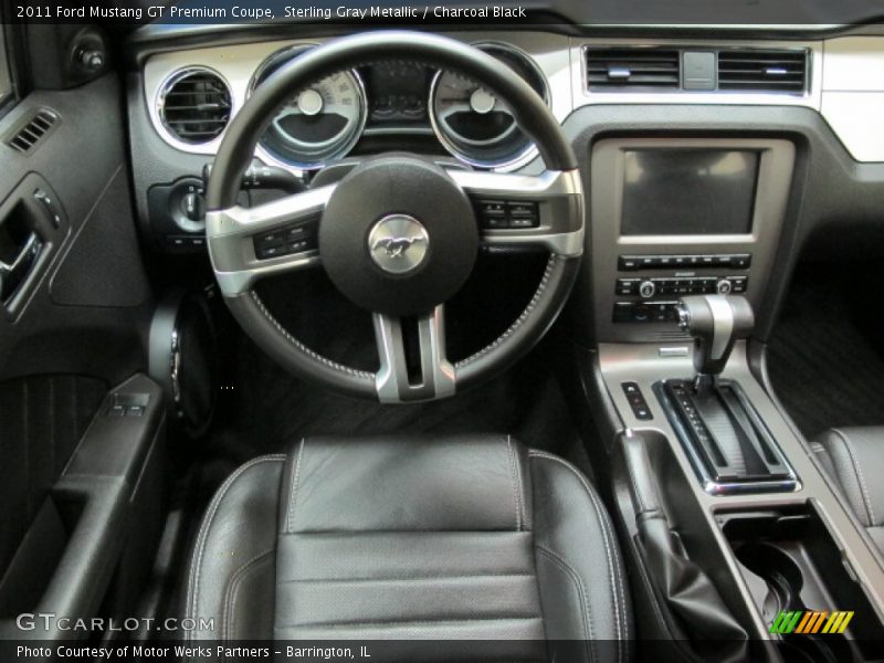 Sterling Gray Metallic / Charcoal Black 2011 Ford Mustang GT Premium Coupe