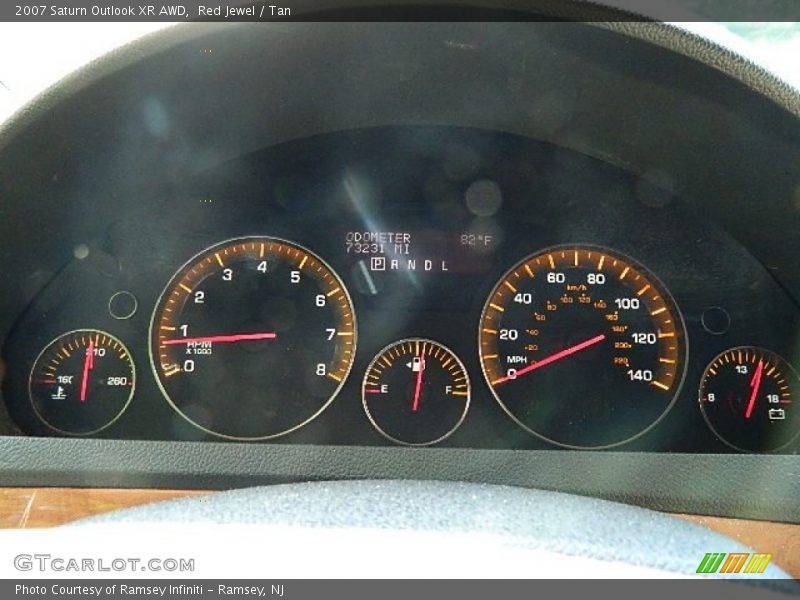 Red Jewel / Tan 2007 Saturn Outlook XR AWD