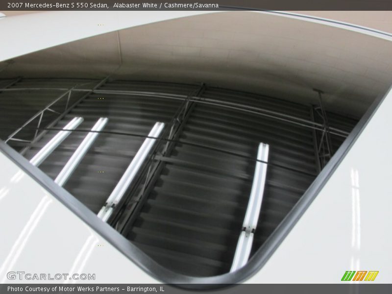 Alabaster White / Cashmere/Savanna 2007 Mercedes-Benz S 550 Sedan