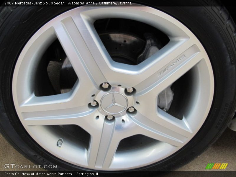 Alabaster White / Cashmere/Savanna 2007 Mercedes-Benz S 550 Sedan