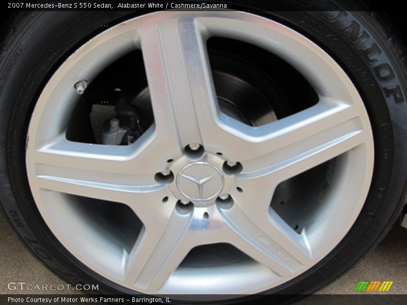 Alabaster White / Cashmere/Savanna 2007 Mercedes-Benz S 550 Sedan