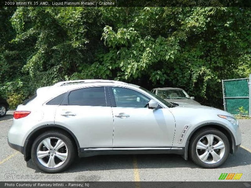 Liquid Platinum Metallic / Graphite 2009 Infiniti FX 35 AWD