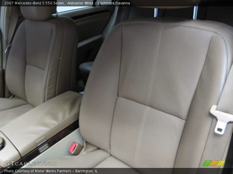 Alabaster White / Cashmere/Savanna 2007 Mercedes-Benz S 550 Sedan