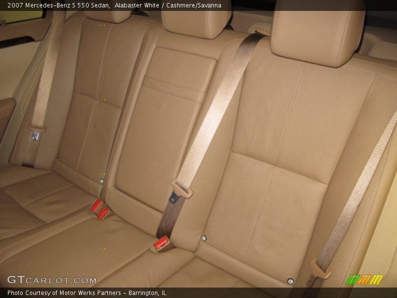 Alabaster White / Cashmere/Savanna 2007 Mercedes-Benz S 550 Sedan