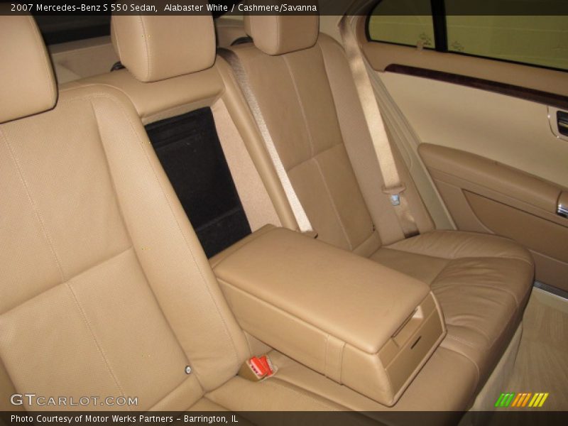 Alabaster White / Cashmere/Savanna 2007 Mercedes-Benz S 550 Sedan