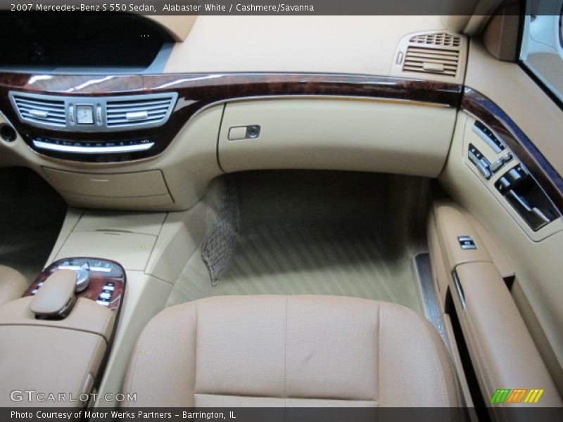 Alabaster White / Cashmere/Savanna 2007 Mercedes-Benz S 550 Sedan