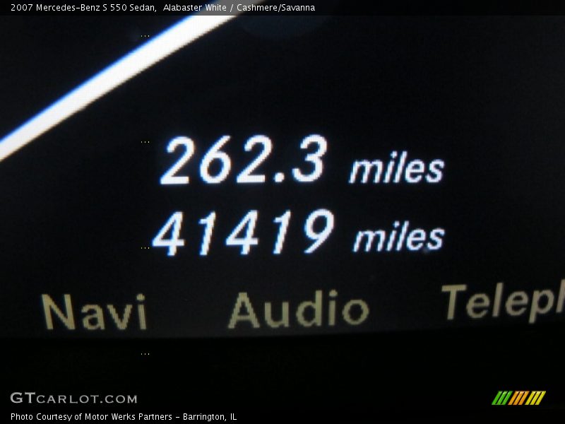 Alabaster White / Cashmere/Savanna 2007 Mercedes-Benz S 550 Sedan