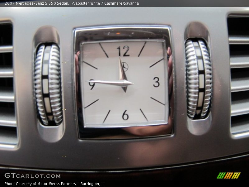 Alabaster White / Cashmere/Savanna 2007 Mercedes-Benz S 550 Sedan