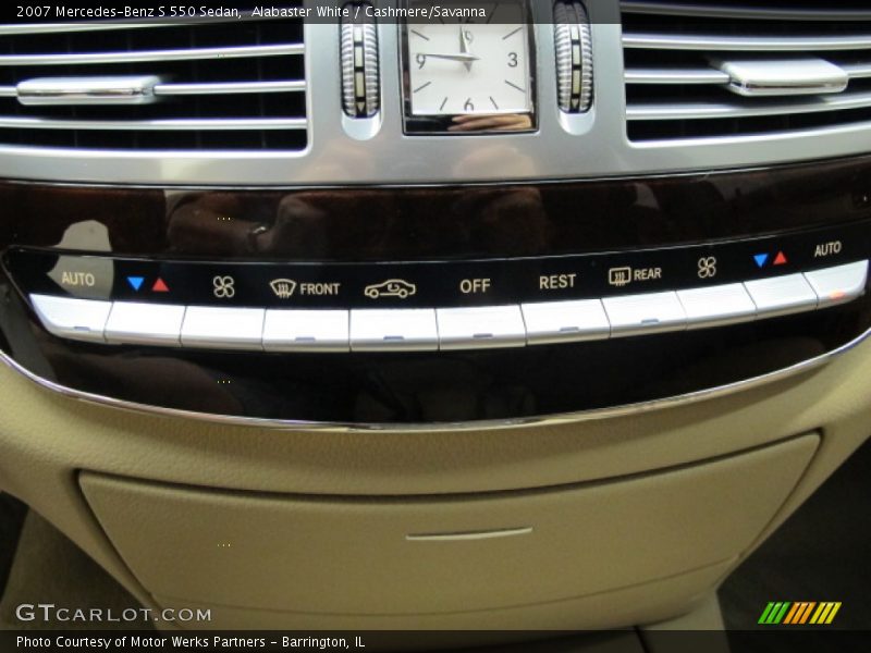 Alabaster White / Cashmere/Savanna 2007 Mercedes-Benz S 550 Sedan