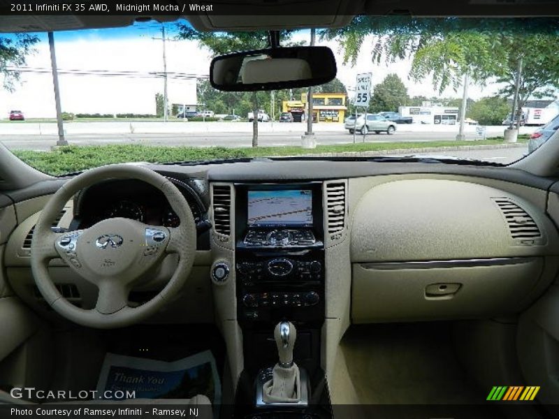 Dashboard of 2011 FX 35 AWD
