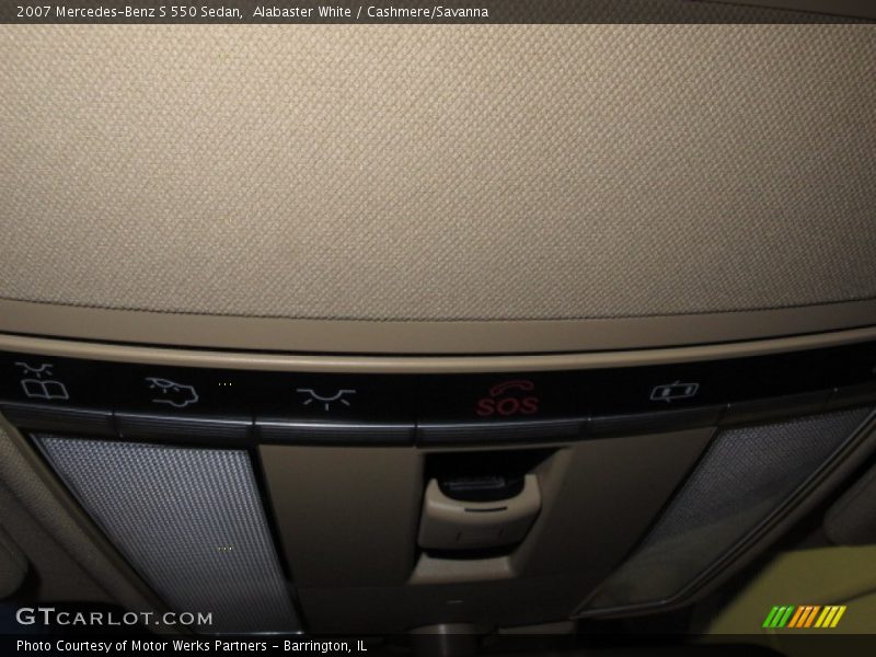 Alabaster White / Cashmere/Savanna 2007 Mercedes-Benz S 550 Sedan