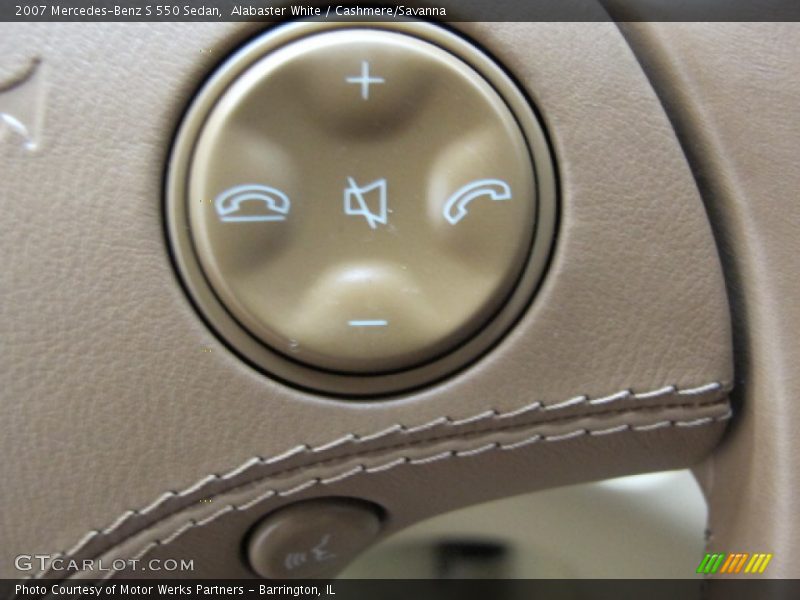 Alabaster White / Cashmere/Savanna 2007 Mercedes-Benz S 550 Sedan