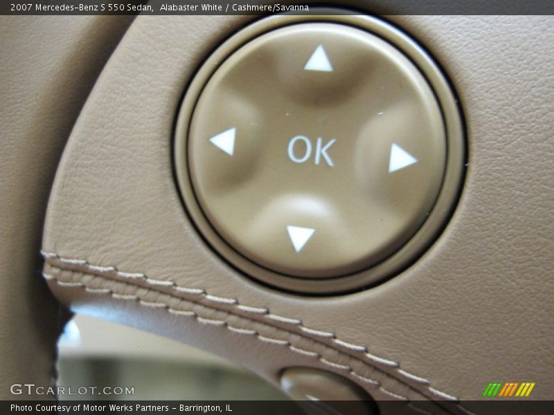 Alabaster White / Cashmere/Savanna 2007 Mercedes-Benz S 550 Sedan