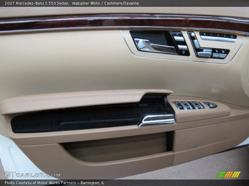 Alabaster White / Cashmere/Savanna 2007 Mercedes-Benz S 550 Sedan