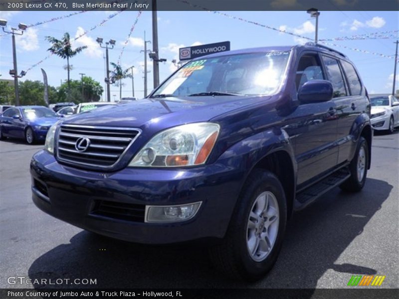 Blue Meridian Pearl / Ivory 2003 Lexus GX 470