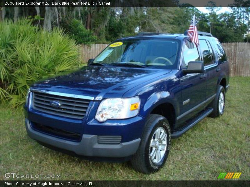 Dark Blue Pearl Metallic / Camel 2006 Ford Explorer XLS
