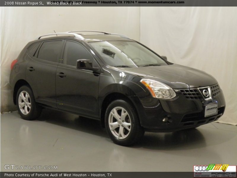 Wicked Black / Black 2008 Nissan Rogue SL