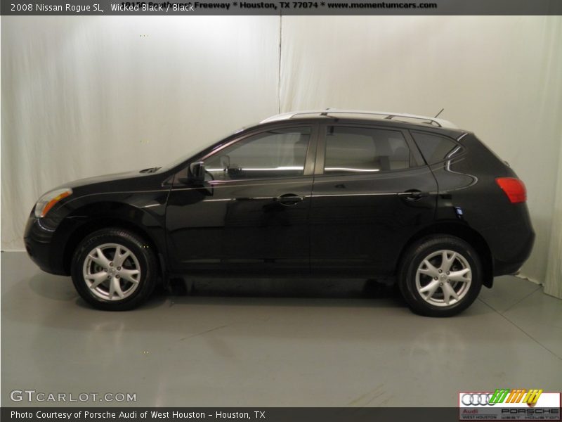 Wicked Black / Black 2008 Nissan Rogue SL