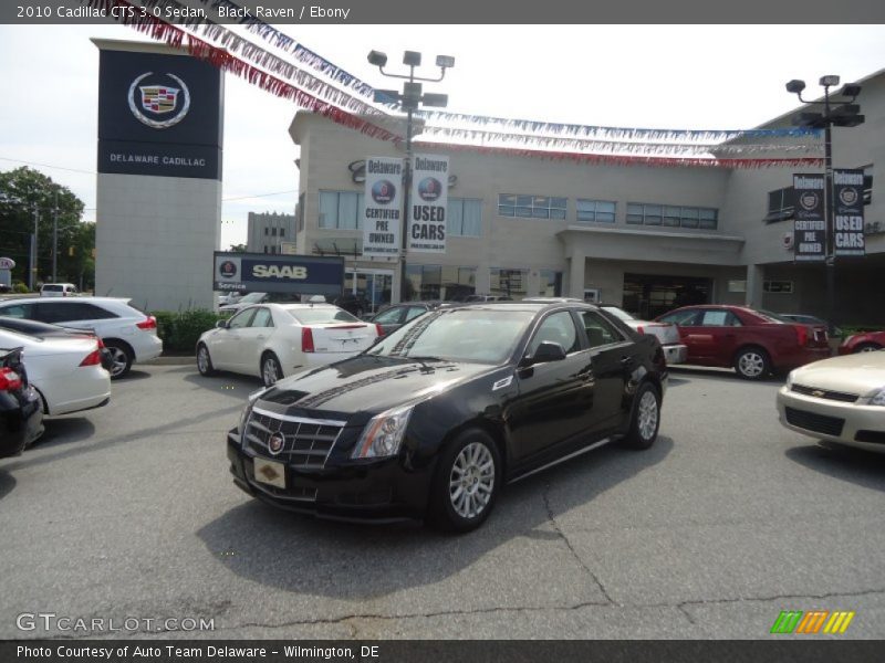 Black Raven / Ebony 2010 Cadillac CTS 3.0 Sedan