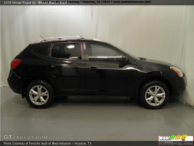 Wicked Black / Black 2008 Nissan Rogue SL