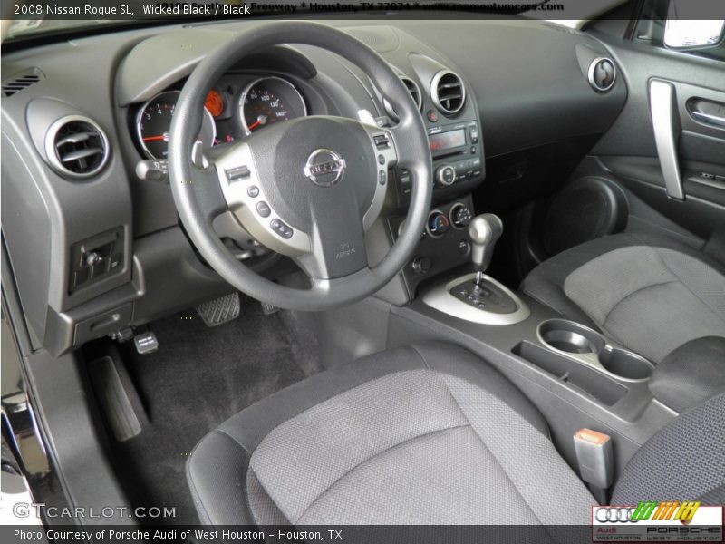 Wicked Black / Black 2008 Nissan Rogue SL