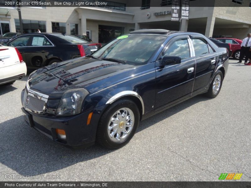 Blue Chip / Light Gray/Ebony 2007 Cadillac CTS Sedan