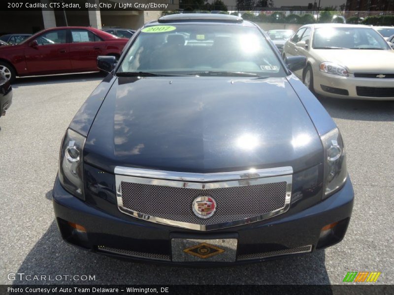 Blue Chip / Light Gray/Ebony 2007 Cadillac CTS Sedan