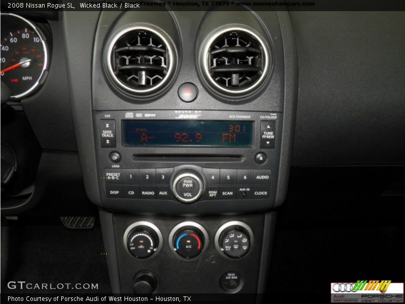 Wicked Black / Black 2008 Nissan Rogue SL